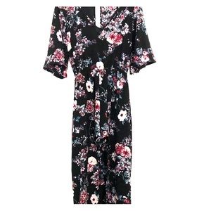 Hi-low floral romper